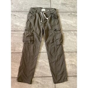 One Teaspoon Safari Cargo Pants Olive Green Women's Size 27 Cotton Drawstring
